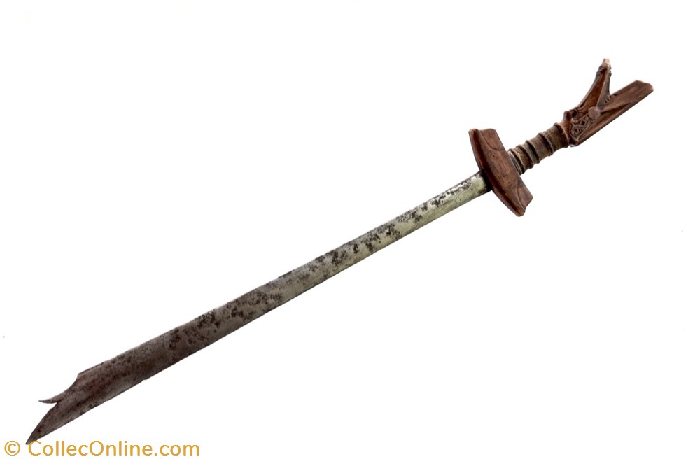 art antiquites asiatique philippine epee kampilan sold