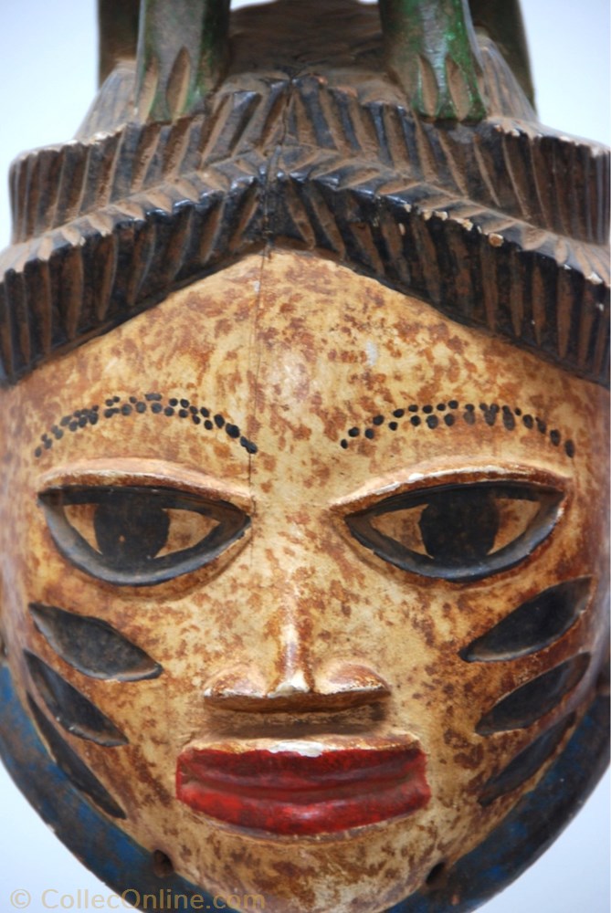Yorouba 001 2 art antiquite africain masque yorouba 001