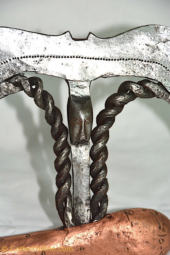 art antiquites africain armes songye nsapo 011