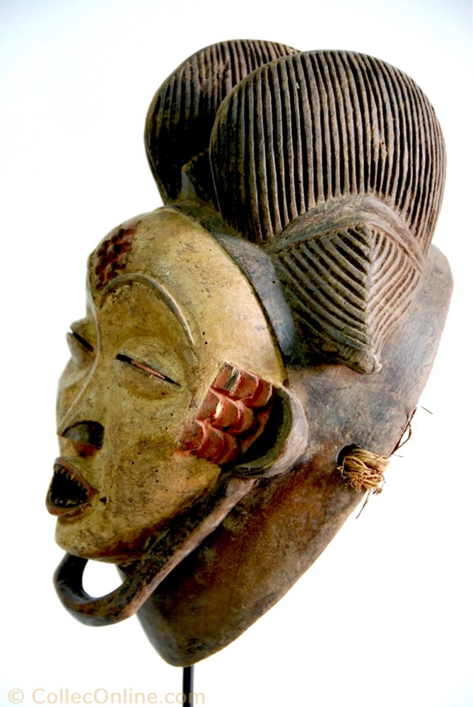 Punu 008 3 art antiquites africain masques punu 008