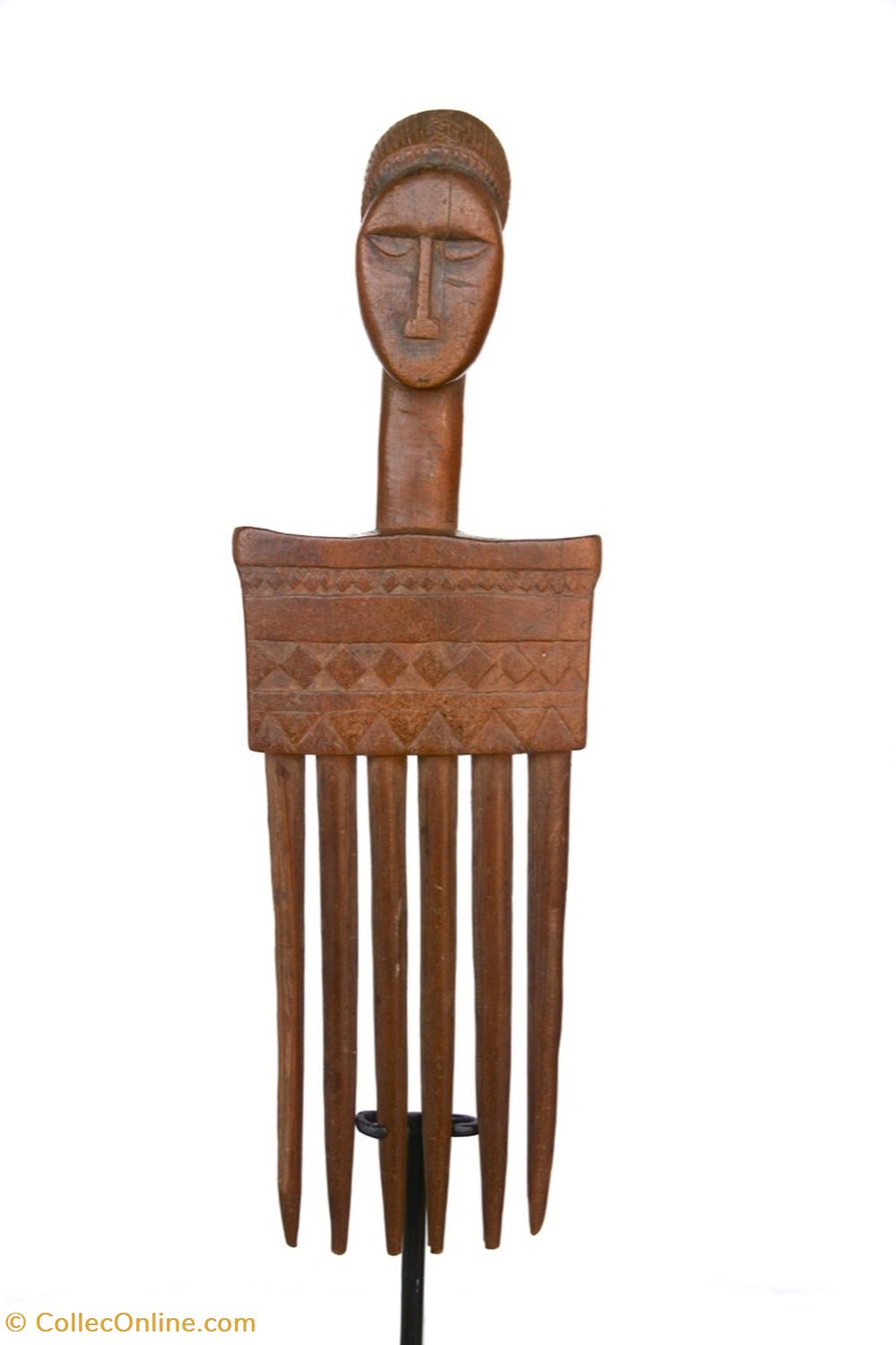 art antiquites africain peigne baoule 003