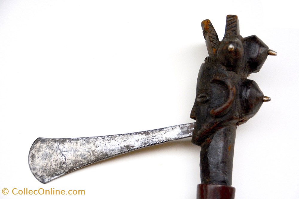 art antiquite africain arme luba kalundwe 001