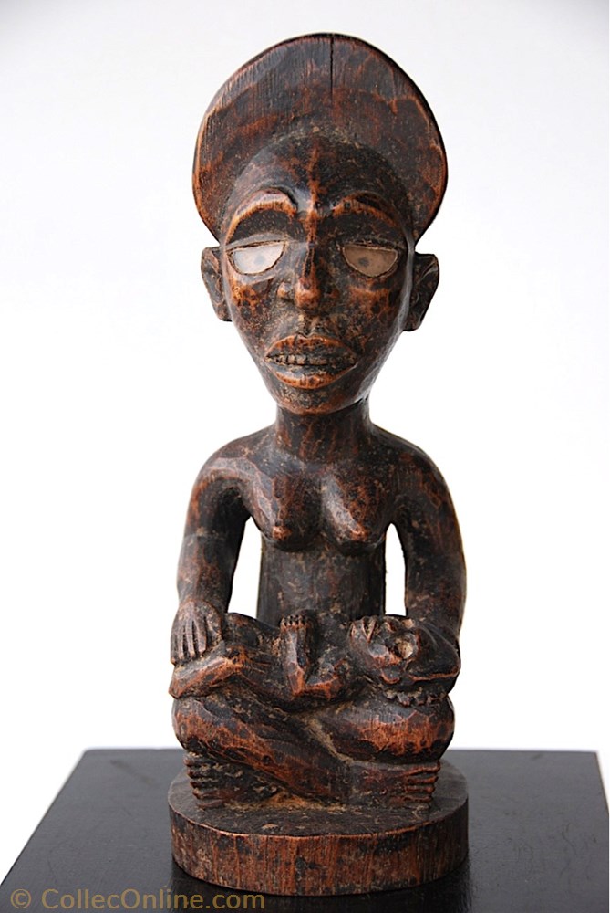 Yombé Maternité 002 art antiquite africain statuette yombe maternite 002