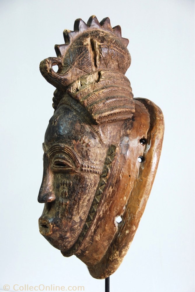 Baoulé 004 3 art antiquite africain masque baoule 004
