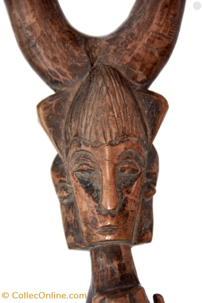 art antiquites africain armes l p baoule guli 002