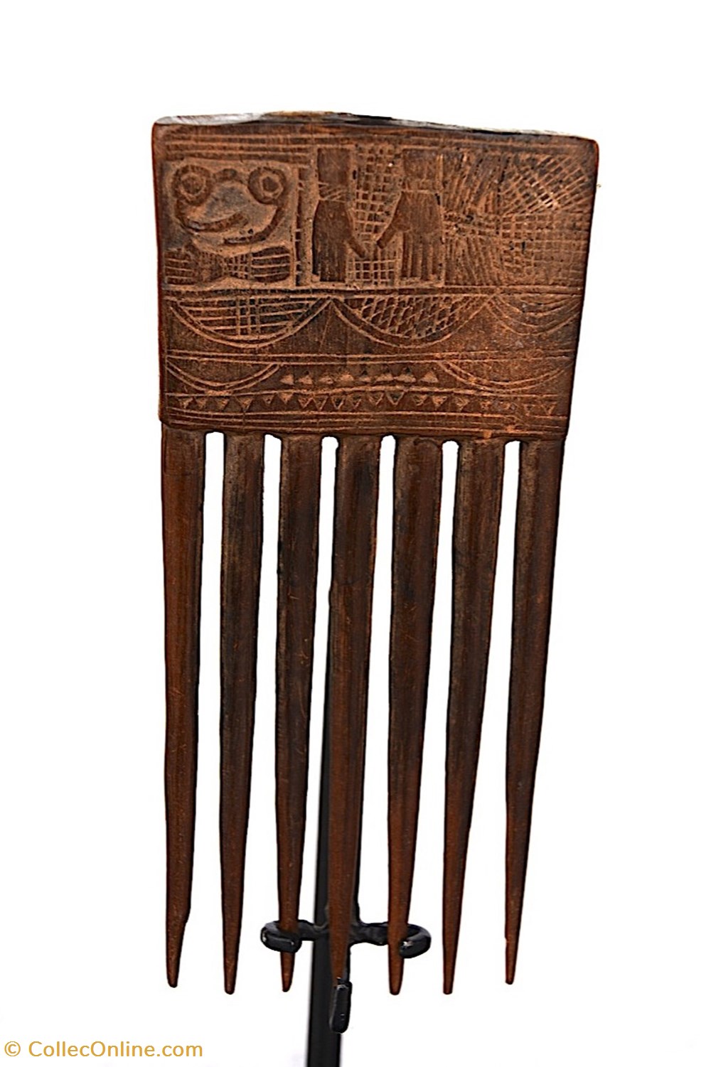 Peigne Baoulé 002 art antiquites africain peigne baoule 002