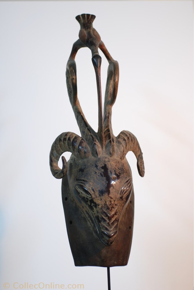 Gouro 001 art antiquite africain masque gouro 001