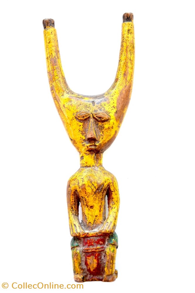 art antiquites africain armes l p baoule 002