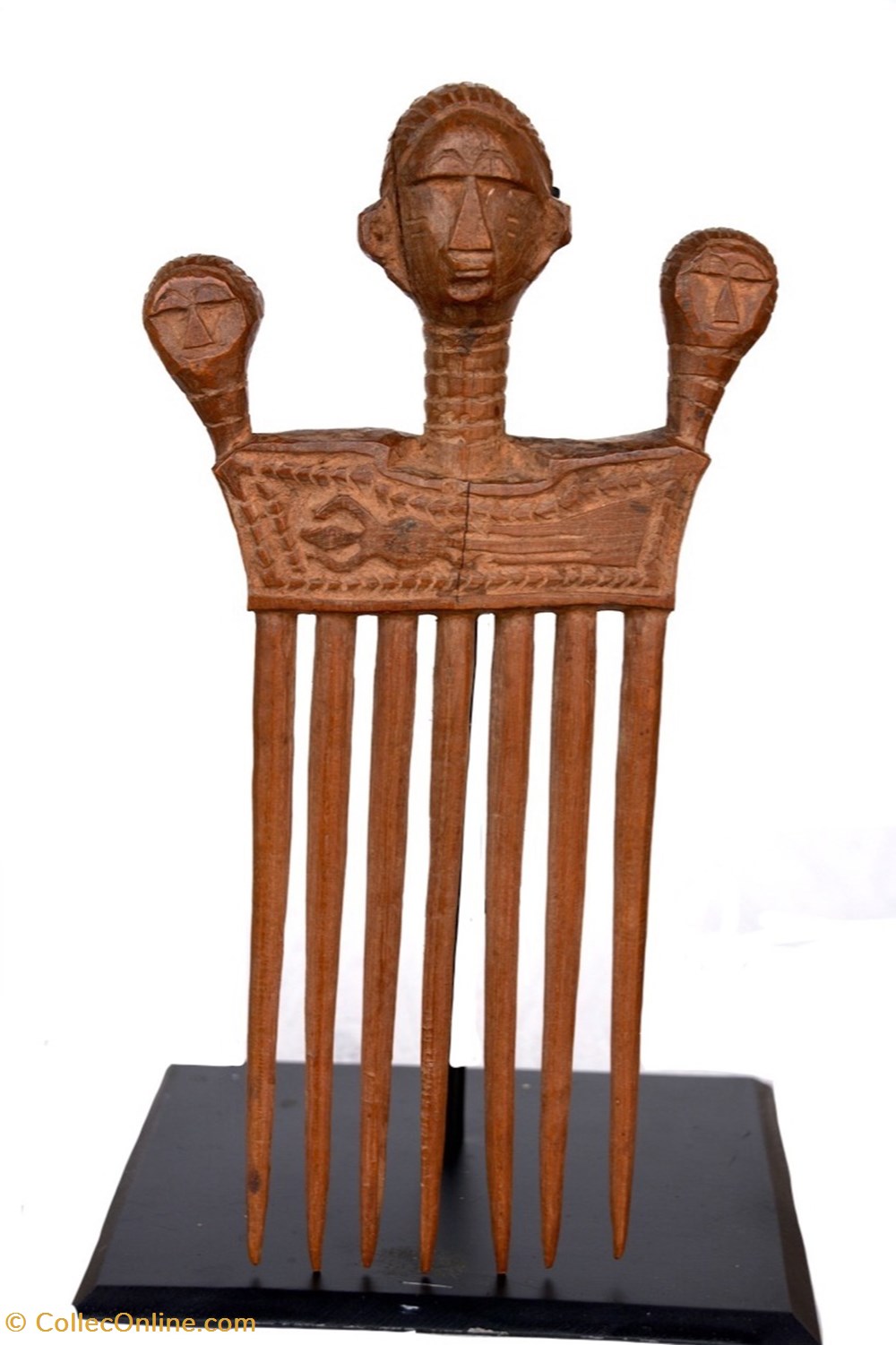 art antiquites africain peigne abron baoule 003