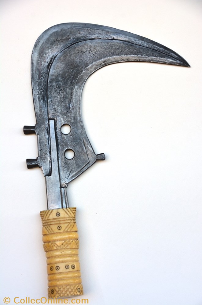 art antiquite africain arme mangbetu ivoire 005