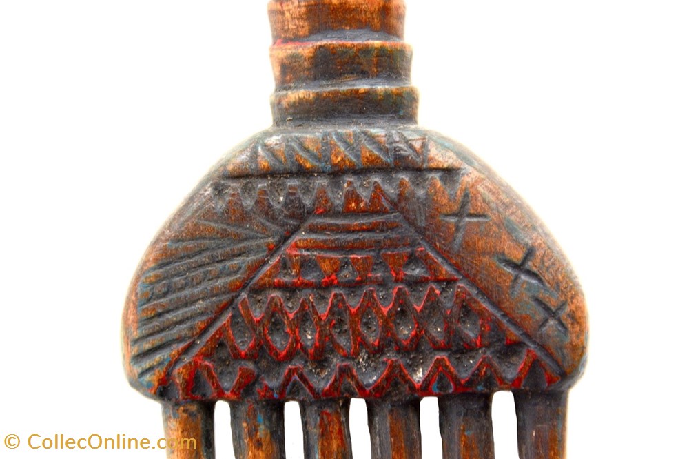 art antiquite africain peigne abron baoule 002