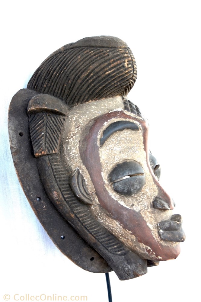 Punu 012 3 art antiquite africain masque punu 012