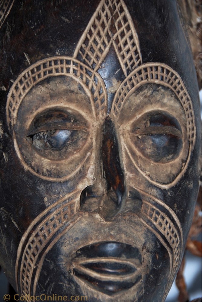art antiquite africain masque tchokwe 001