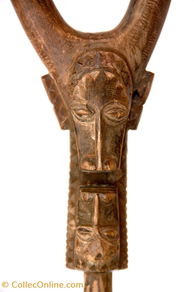 art antiquites africain armes l p baoule guli 001