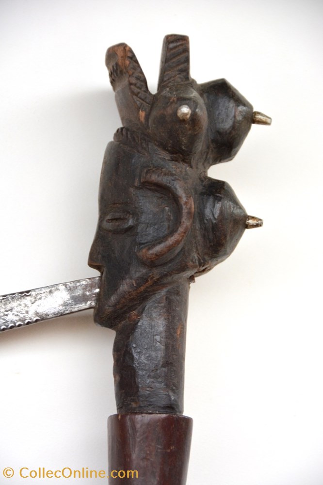 art antiquite africain arme luba kalundwe 001