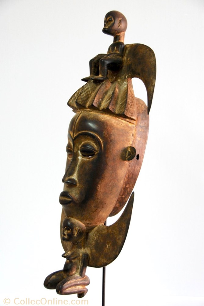 Gouro 001 2 art antiquite africain masque gouro 001