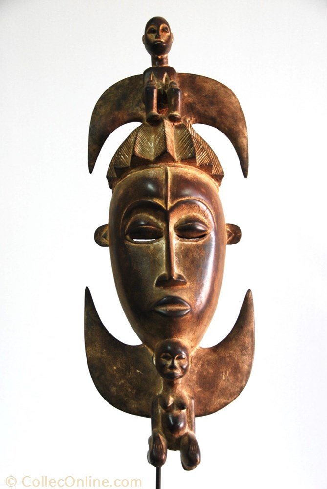 Gouro 001 art antiquite africain masque gouro 001