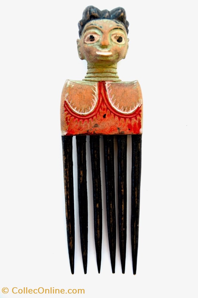 Peigne Abron-Baoulé 001 art antiquite africain peigne abron baoule 001