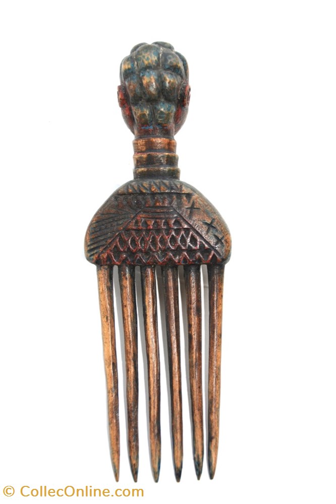 art antiquite africain peigne abron baoule 002