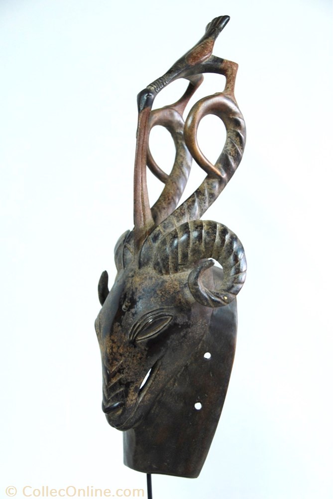 Gouro 001 2 art antiquite africain masque gouro 001
