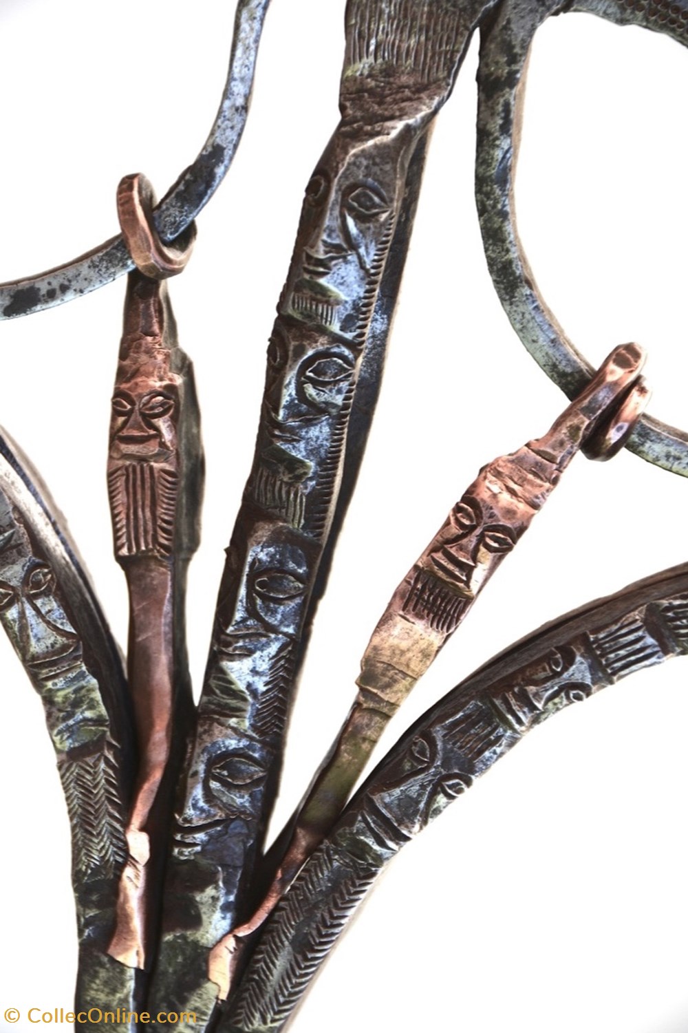 art antiquites africain armes songye nsapo 022