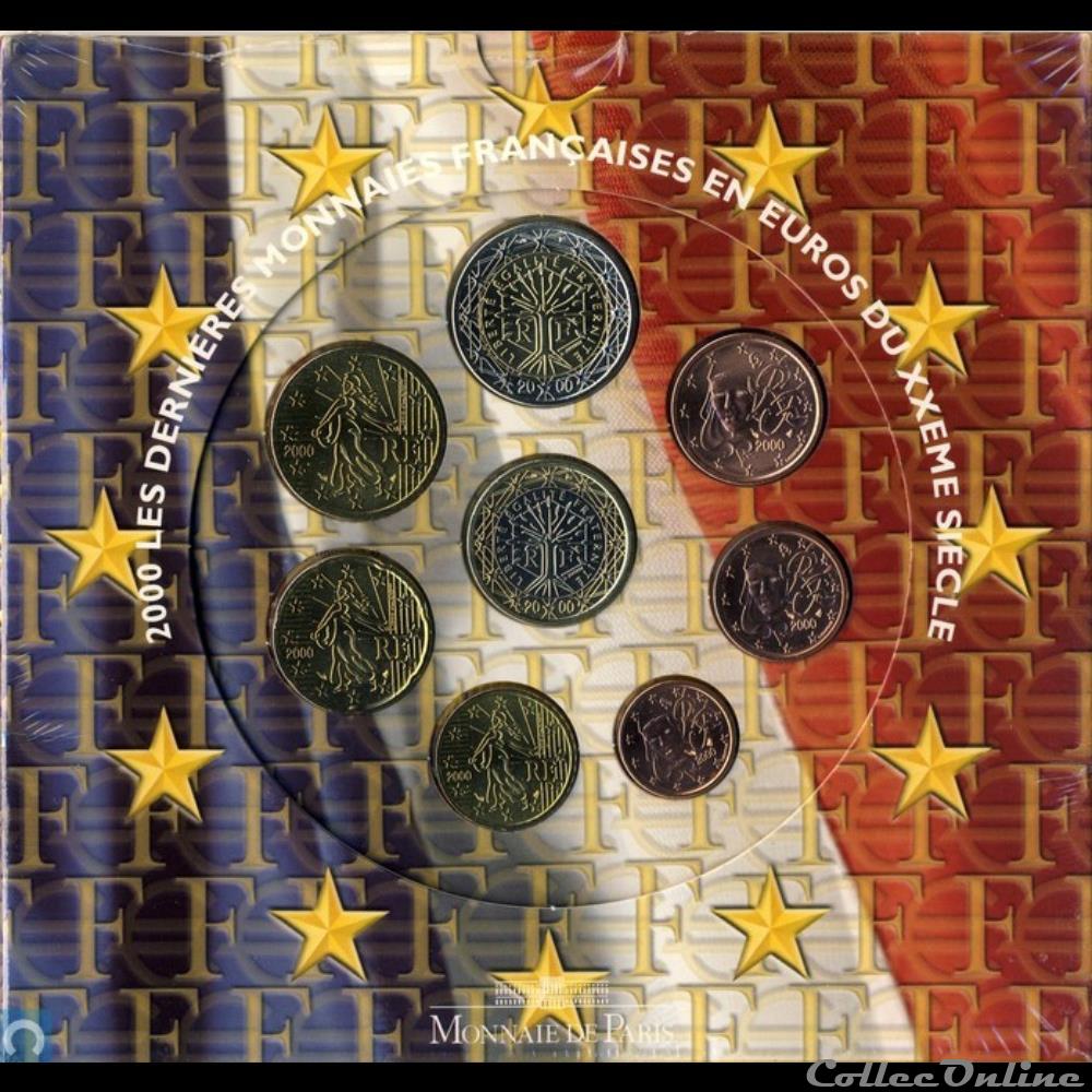 monnaie euro france serie officielle bu 2000