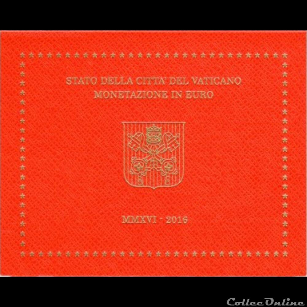 Vatican - Série officielle BU - 2016 monnaie euro vatican serie officielle bu 2016