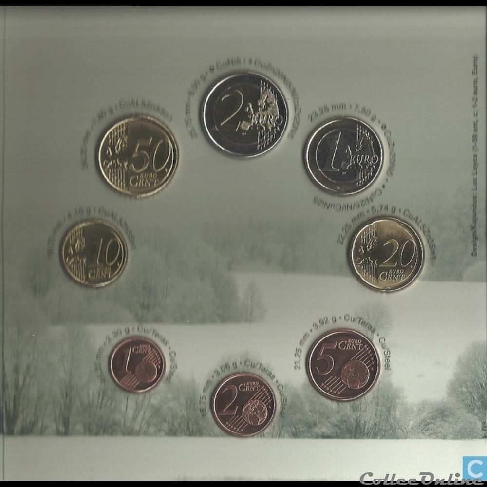 monnaie euro estonie serie officielle bu 2011