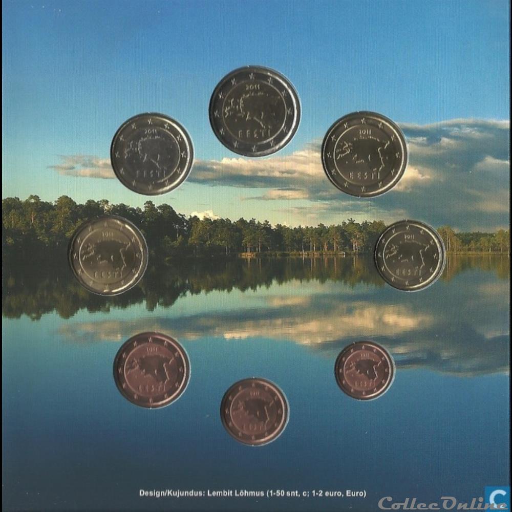 monnaie euro estonie serie officielle bu 2011