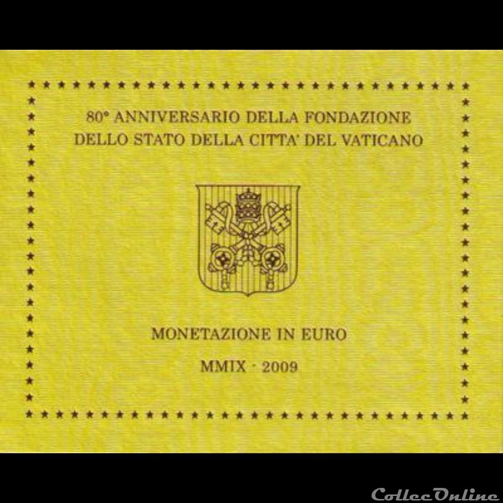 monnaie euro vatican serie officielle bu 2009