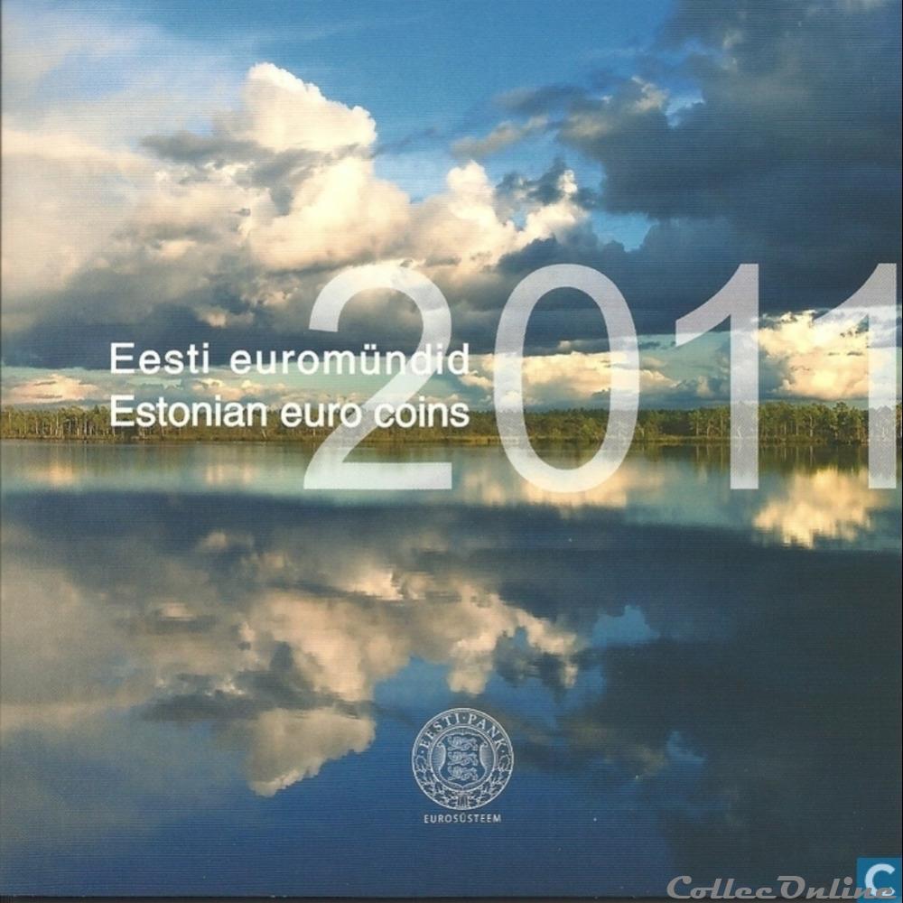 monnaie euro estonie serie officielle bu 2011