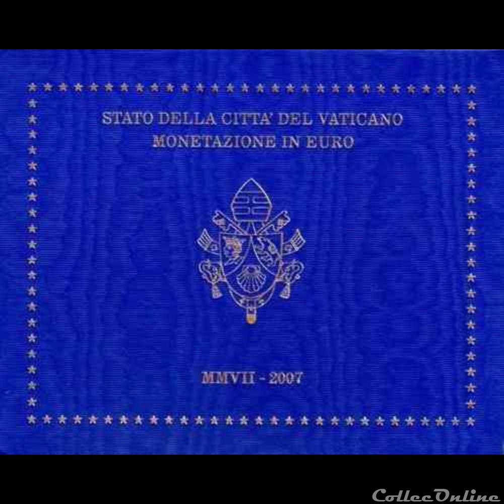Vatican - Série officielle BU - 2007 monnaie euro vatican serie officielle bu 2007