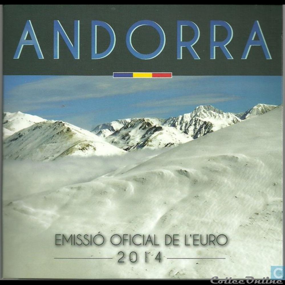 Andorre - Série officielle BU - 2014 monnaie euro andorre serie officielle bu 2014