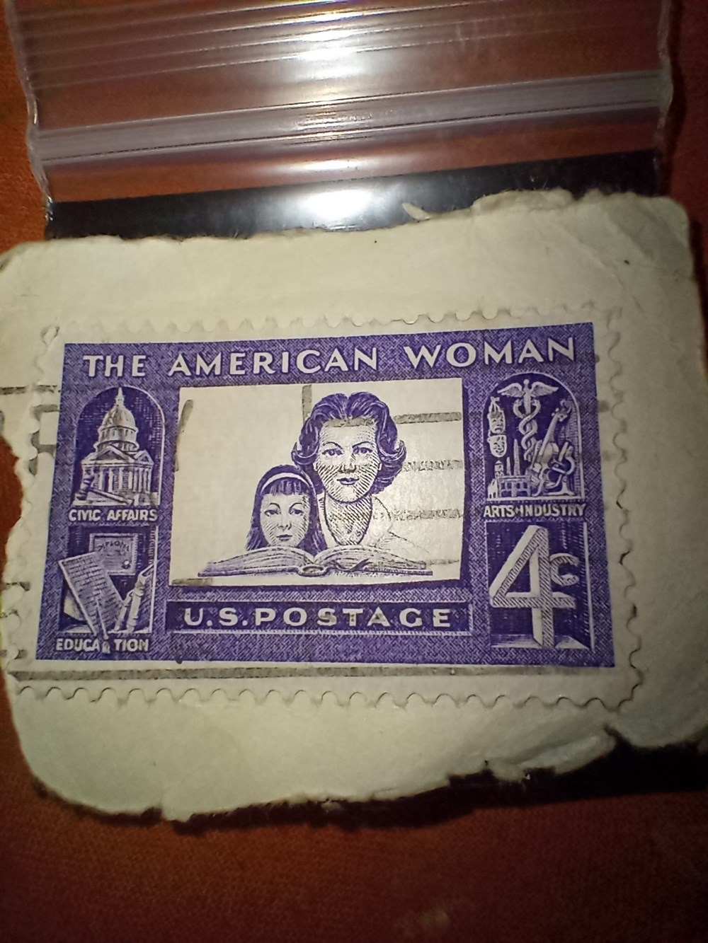 stamps 4c american woman