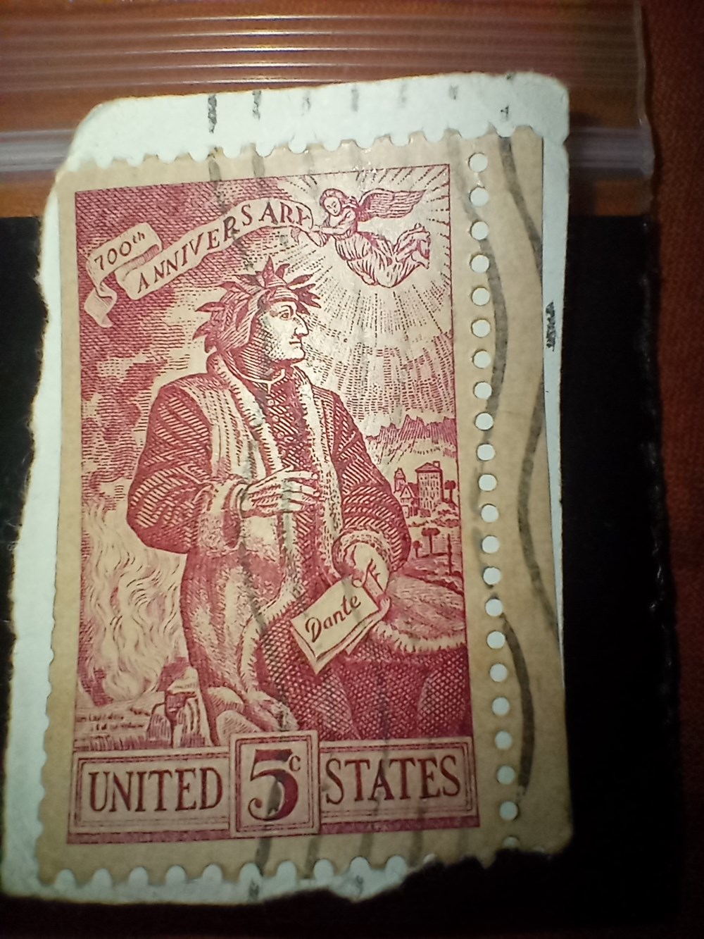stamps united states 5 cents 100th anniversary dante