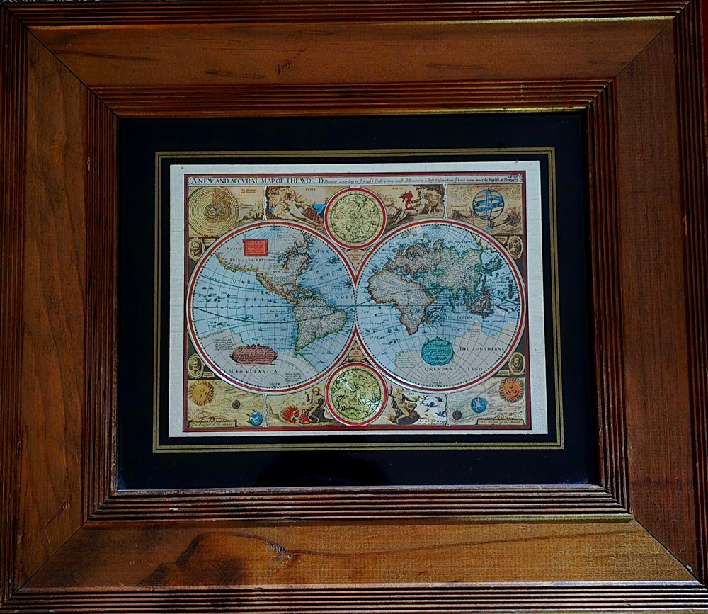 World Map art antiquities world map
