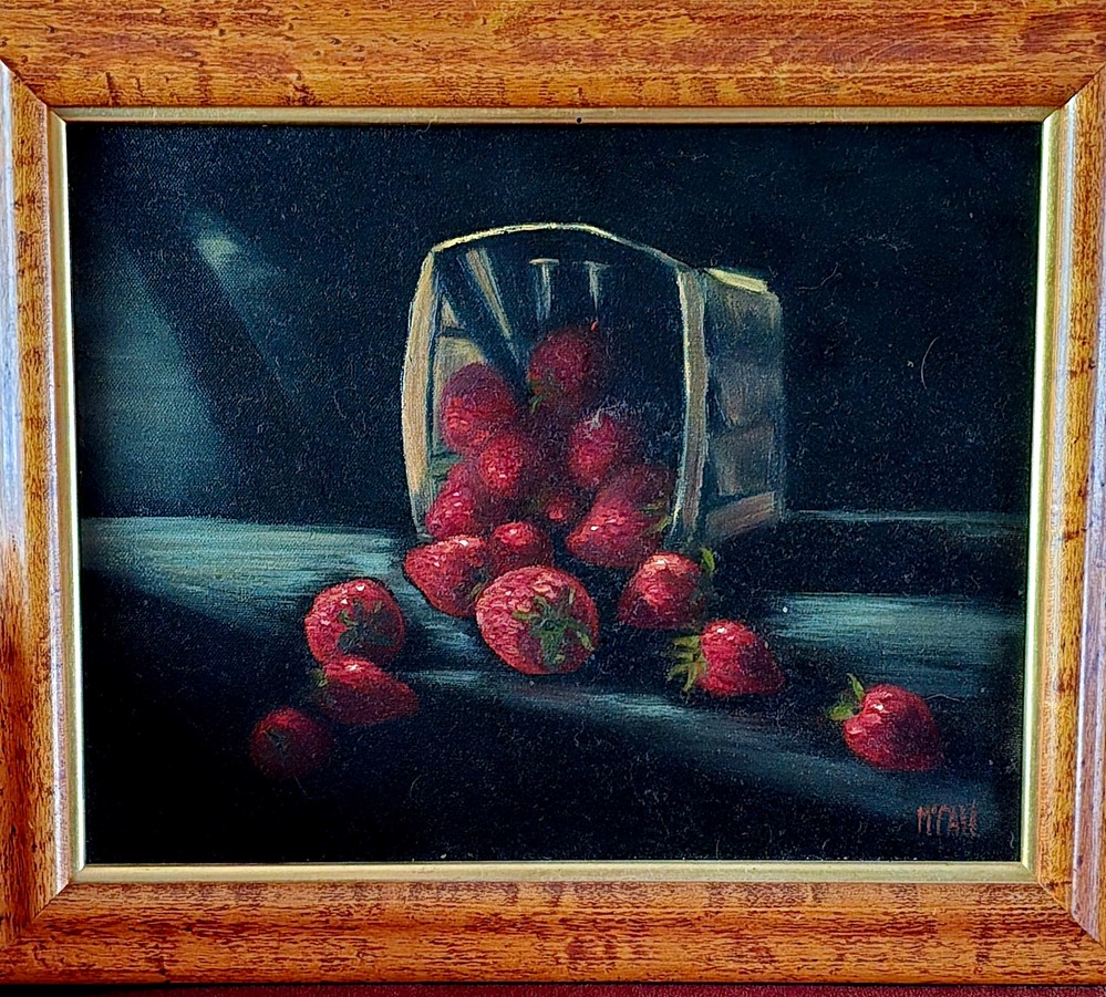 art antiquities paintings drawings still life strawberries