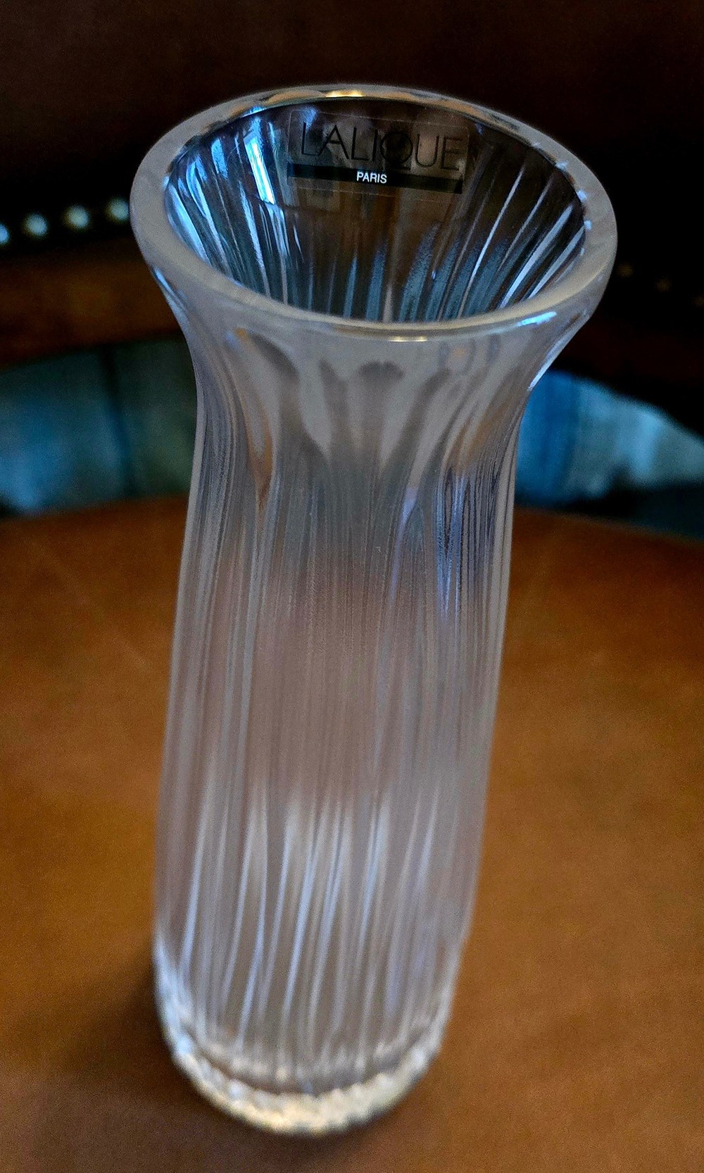 art antiquities glasswork crystal bud vase