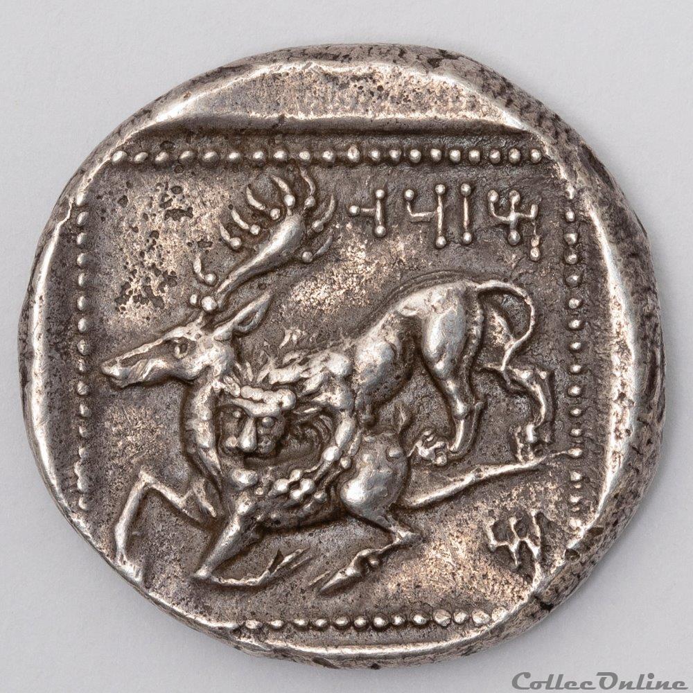 Mazaios monnaie antique av jc ap grecque mazaios