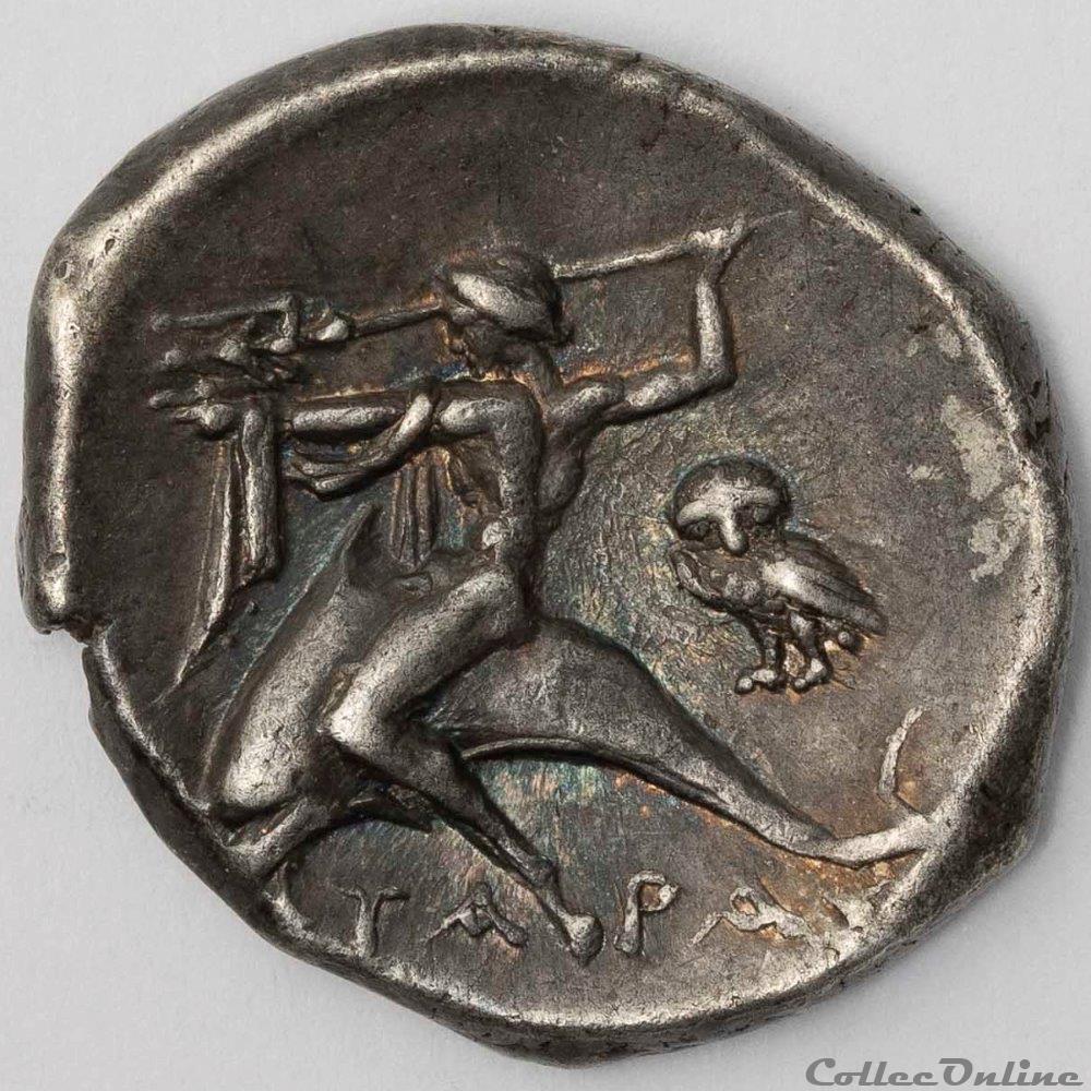 Tarente 2 monnaie antique av jc ap grecque tarente