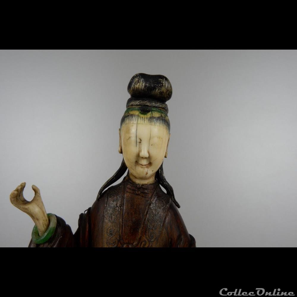 Chine ivoire 2 3 art antiquite asiatique chine ivoire 2