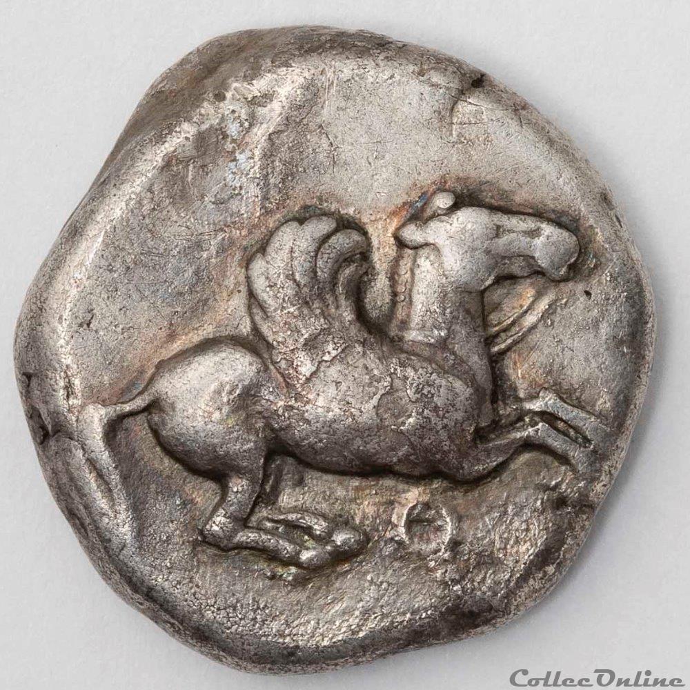 monnaie antique av jc ap grecque les poulains