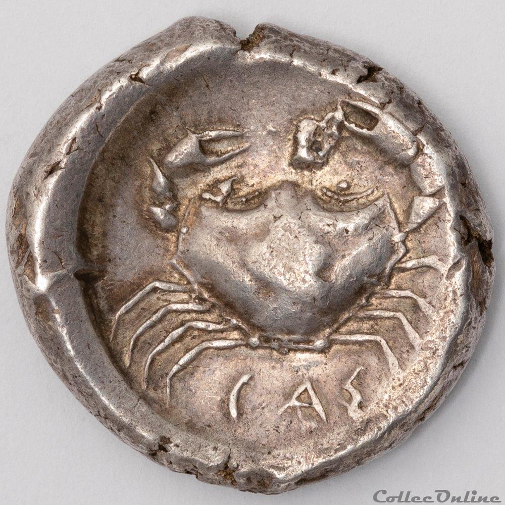 Agrigente monnaie antique av jc ap grecque agrigente