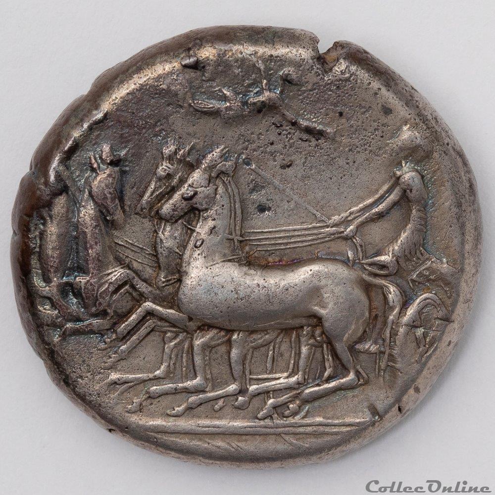 Syracuse 2 monnaie antique av jc ap grecque syracuse