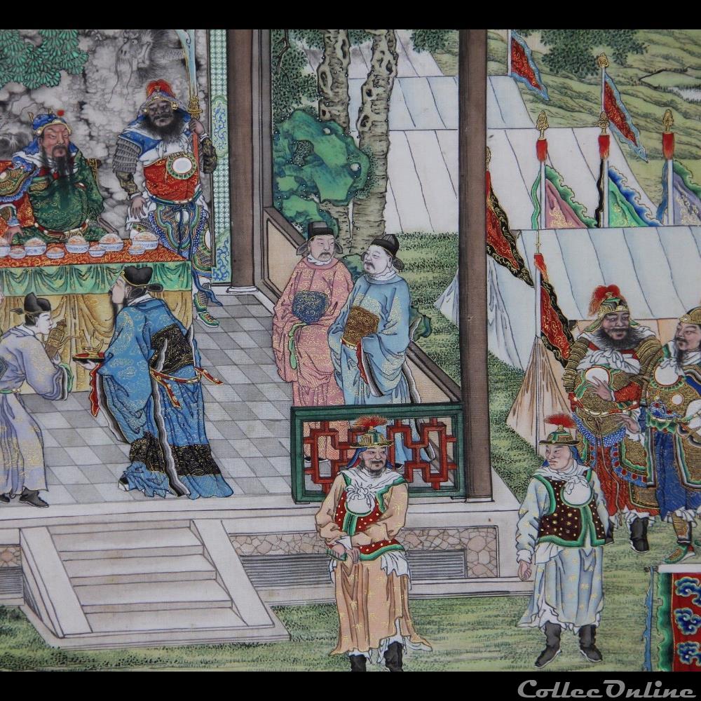 Chine peinture 1 3 art antiquite asiatique chine peinture 1