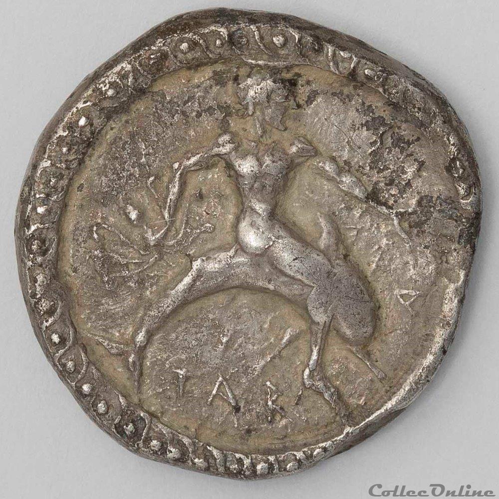 Tarente monnaie antique av jc ap grecque tarente