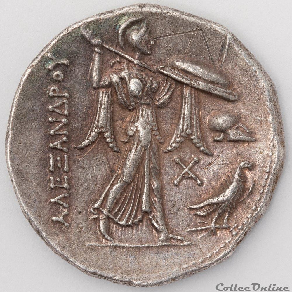 Alexandre Le Grand vu par Ptolémée 2 monnaie antique av jc ap grecque alexandre le grand vu par ptolemee