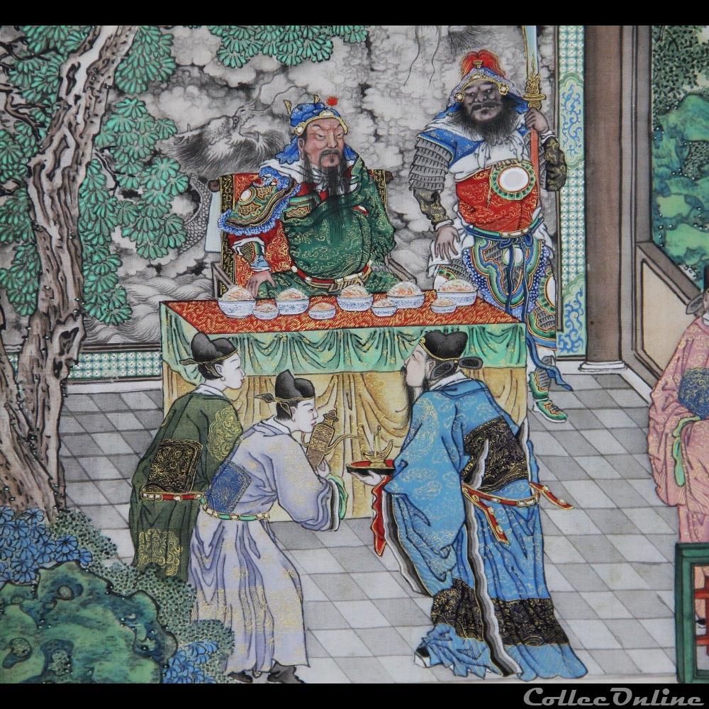 Chine peinture 1 2 art antiquite asiatique chine peinture 1