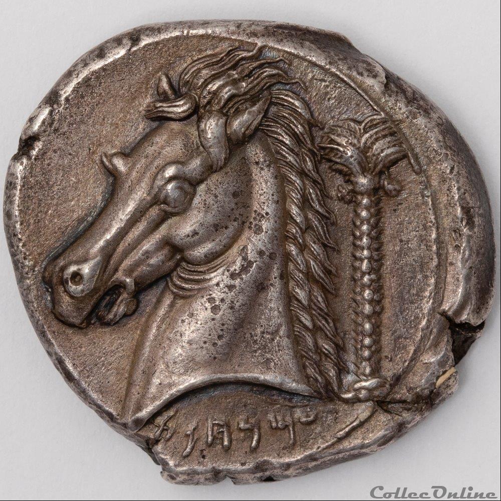 Carthage en Sicile monnaie antique av jc ap grecque carthage en sicile