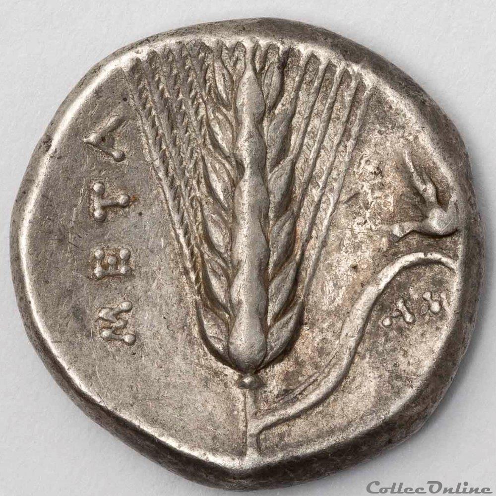 Métaponte 2 monnaie antique av jc grecque metaponte 2